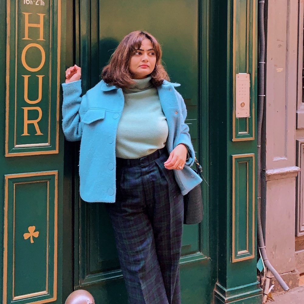 Mango Green Buttoned Wool Jacket - image 2